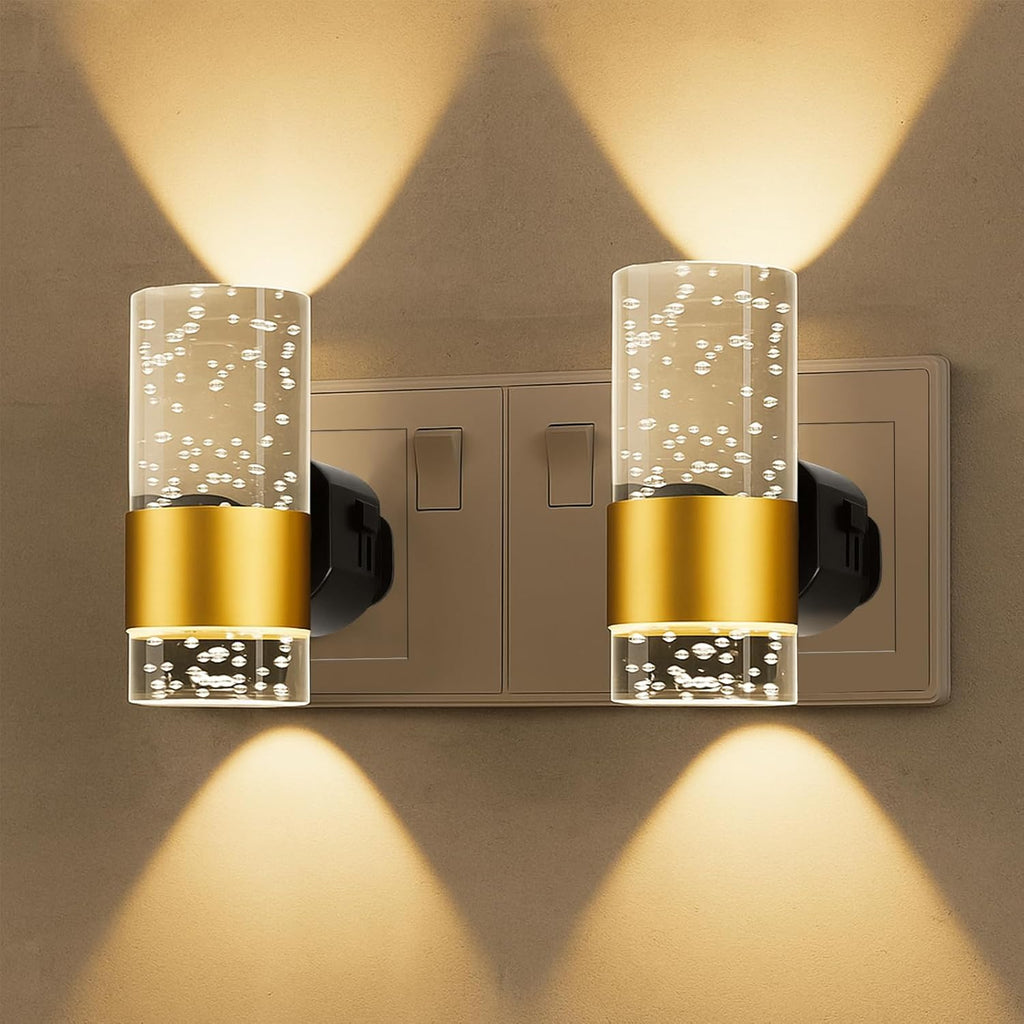 2-Pack LED Night Light with Sensor